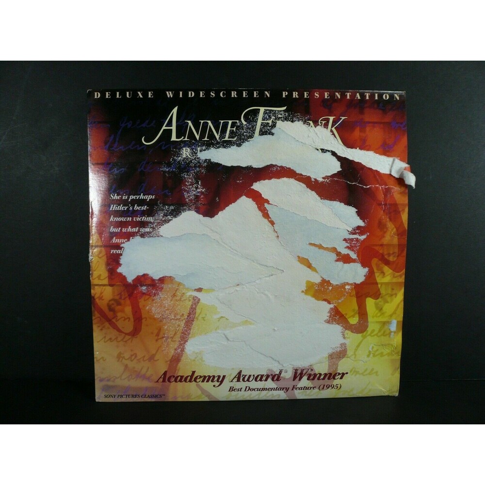 Anne Frank Remembered - 1996 - Laser Disc - Vintage